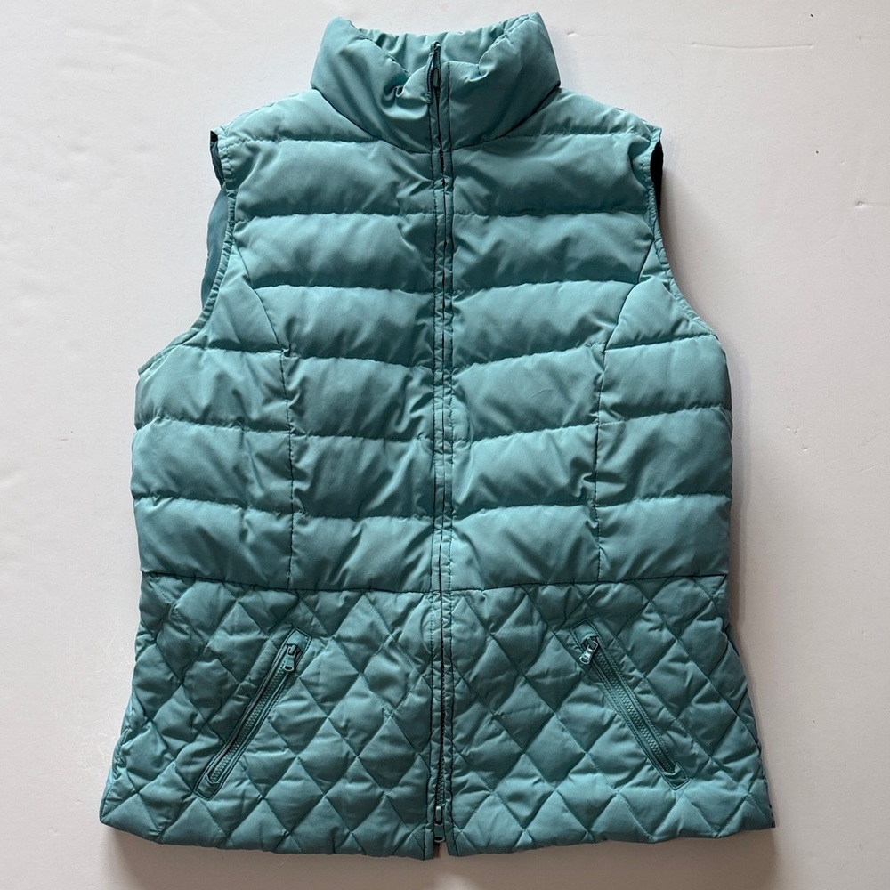 Talbots Teal Quilted Puffer Vest